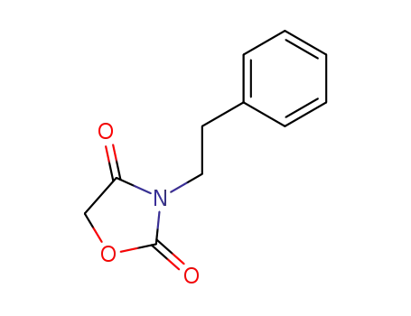 Molecular Structure of 99843-22-8 (3-phenethyloxazolidine-2,4-dione)