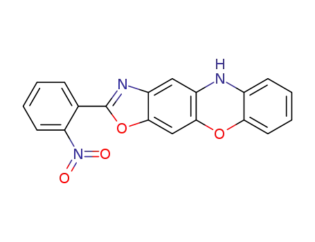 Molecular Structure of 59225-46-6 (5H-Oxazolo[4,5-b]phenoxazine, 2-(2-nitrophenyl)-)