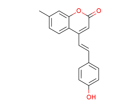 2H-1-Benzopyran-2-one, 4-[2-(4-hydroxyphenyl)ethenyl]-7-methyl- manufacturer