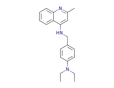 N-[(4-diethylaminophenyl)methyl]-2-methyl-quinolin-4-amine cas  5430-95-5