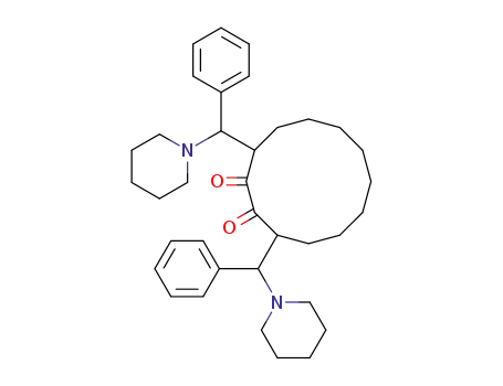 3,12-bis-(α-piperidino-benzyl)-cyclododecane-1,2-dione