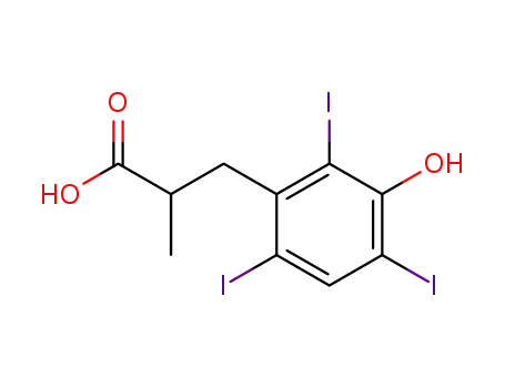 3-(3-hydroxy-2,4,6-triiodo-phenyl)-2-methyl-propionic acid