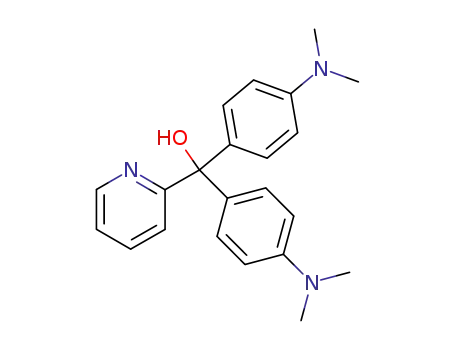 Molecular Structure of 3159-86-2 (2-Pyridinemethanol, a,a-bis[4-(dimethylamino)phenyl]-)
