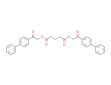 bis[2-oxo-2-(4-phenylphenyl)ethyl] pentanedioate cas  5166-50-7