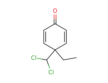 Molecular Structure of 35374-31-3 (4-ethyl-4-dichloromethyl-cyclohexa-2,5-dienone)
