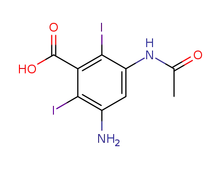 3-acetylamino-5-amino-2,6-diiodo-benzoic acid