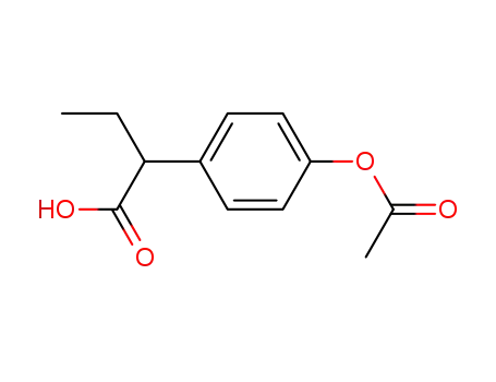 Molecular Structure of 149126-10-3 (2-(4-acetoxy-phenyl)-butyric acid)