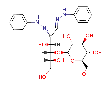 Molecular Structure of 4746-20-7 (2-(hydroxymethyl)-6-{[(5E,6E)-1,2,4-trihydroxy-5,6-bis(2-phenylhydrazinylidene)hexan-3-yl]oxy}tetrahydro-2H-pyran-3,4,5-triol (non-preferred name))