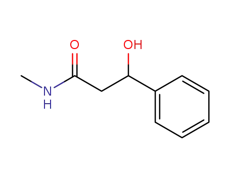 Molecular Structure of 76183-10-3 (Benzenepropanamide, b-hydroxy-N-methyl-)