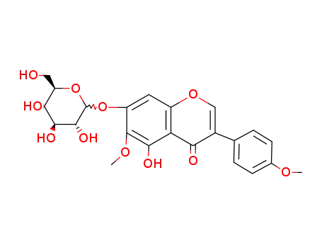 5-hydroxy-6,4'-dimethoxyisoflavone-7-glucoside