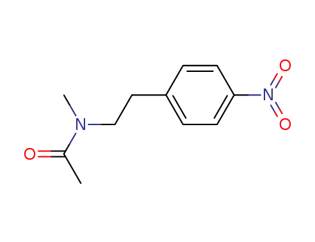 Molecular Structure of 855928-96-0 (<i>N</i>-methyl-<i>N</i>-(4-nitro-phenethyl)-acetamide)