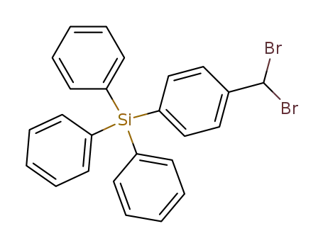 Molecular Structure of 18821-76-6 ((4-dibromomethyl-phenyl)-triphenyl-silane)
