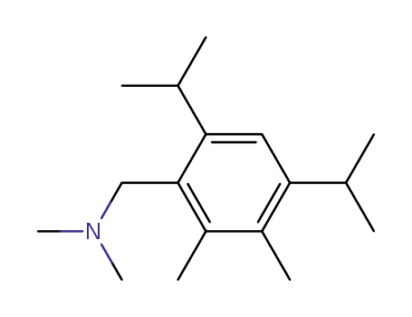 Molecular Structure of 6319-89-7 (1-[2,3-dimethyl-4,6-di(propan-2-yl)phenyl]-N,N-dimethylmethanamine)