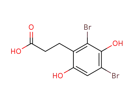 3-(2,4-dibromo-3,6-dihydroxy-phenyl)-propionic acid