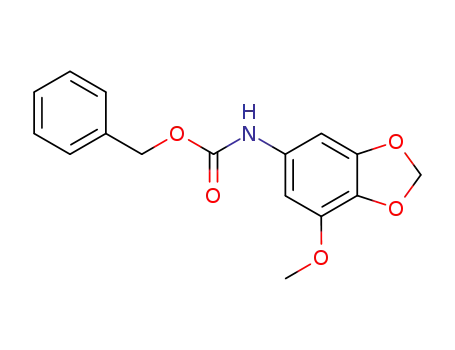(7-methoxy-benzo[1,3]dioxol-5-yl)-carbamic acid benzyl ester