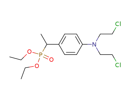 (1-{4-[bis-(2-chloro-ethyl)-amino]-phenyl}-ethyl)-phosphonic acid diethyl ester