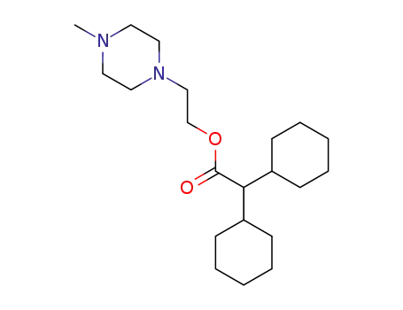 Molecular Structure of 110747-99-4 (dicyclohexyl-acetic acid-[2-(4-methyl-piperazino)-ethyl ester])
