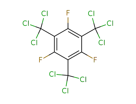 Molecular Structure of 384-85-0 (1,3,5-trifluoro-2,4,6-tris(trichloromethyl)benzene)