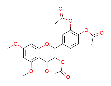 3-acetoxy-2-(3,4-diacetoxy-phenyl)-5,7-dimethoxy-chromen-4-one