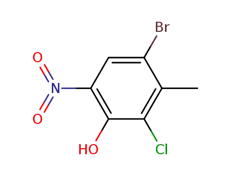 4-bromo-2-chloro-3-methyl-6-nitro-phenol