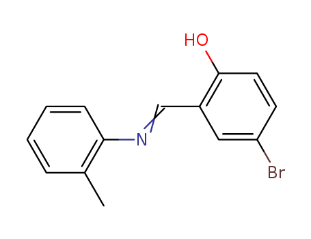 Phenol,4-bromo-2-[[(2-methylphenyl)imino]methyl]- cas  15729-56-3