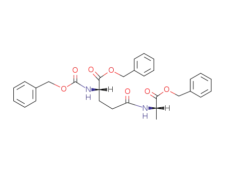 Molecular Structure of 97154-87-5 (<i>N</i>-(<i>O</i>-benzyl-<i>N</i>-benzyloxycarbonyl-L-γ-glutamyl)-L-alanine benzyl ester)