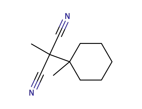 Molecular Structure of 99981-39-2 (methyl-(1-methyl-cyclohexyl)-malononitrile)