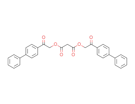Molecular Structure of 7497-83-8 (bis[2-oxo-2-(4-phenylphenyl)ethyl] propanedioate)