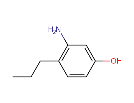 Molecular Structure of 698392-87-9 (Phenol, 3-amino-4-propyl- (9CI))