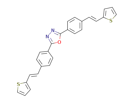 2,5-bis-[4-(<i>trans</i>-2-thiophen-2-yl-vinyl)-phenyl]-[1,3,4]oxadiazole