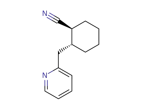 (+/-)-<i>trans</i>-2-[2]pyridylmethyl-cyclohexanecarbonitrile