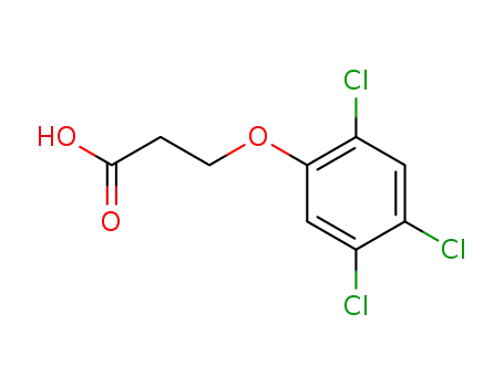 Molecular Structure of 582-53-6 (3-(2,4,5-trichlorophenoxy)propanoic acid)