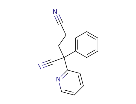 Molecular Structure of 101117-37-7 (2-phenyl-2-[2]pyridyl-glutaronitrile)