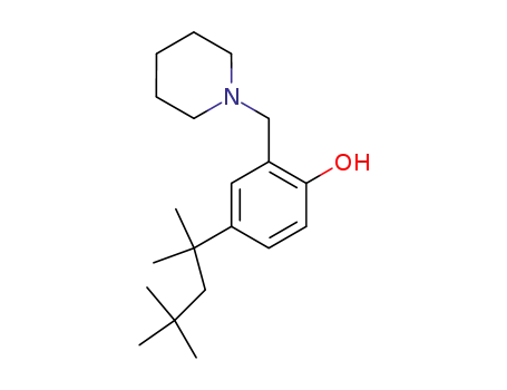 2-(piperidin-1-ylmethyl)-4-(2,4,4-trimethylpentan-2-yl)phenol