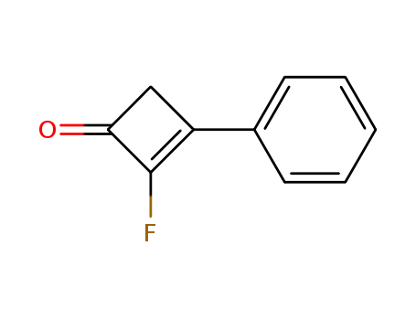 Molecular Structure of 771-65-3 (2-Cyclobuten-1-one,  2-fluoro-3-phenyl-)