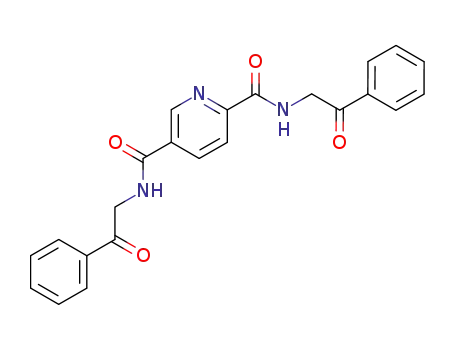 Molecular Structure of 102594-76-3 (pyridine-2,5-dicarboxylic acid bis-phenacylamide)