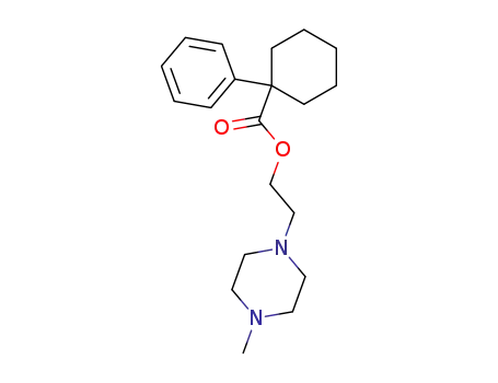 Molecular Structure of 102314-51-2 (1-phenyl-cyclohexanecarboxylic acid-[2-(4-methyl-piperazino)-ethyl ester])