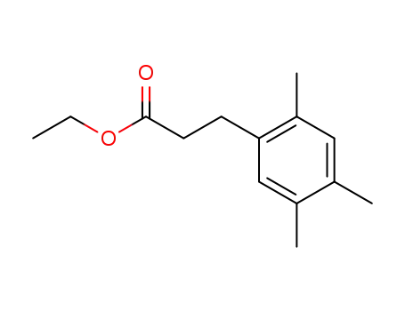 Molecular Structure of 857813-61-7 (3-(2,4,5-trimethyl-phenyl)-propionic acid ethyl ester)