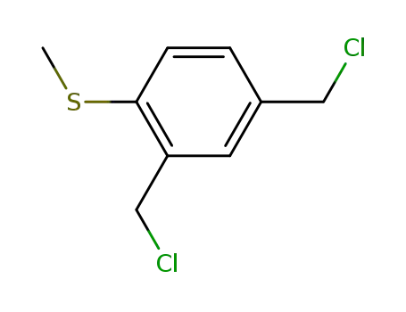 Molecular Structure of 69936-92-1 ((2,4-bis-chloromethyl-phenyl)-methyl sulfide)