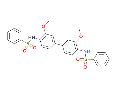 <i>N</i>,<i>N</i>'-(3,3'-dimethoxy-biphenyl-4,4'-diyl)-bis-benzenesulfonamide