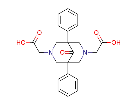 Molecular Structure of 102656-49-5 (9-oxo-1,5-diphenyl-3,7-diazabicyclo<3.3.1>nonane-3,7-diethanoic acid)