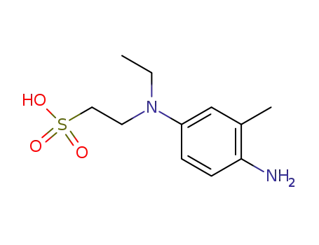 Molecular Structure of 2442-80-0 (2-[(4-amino-3-methylphenyl)(ethyl)amino]ethanesulfonic acid)