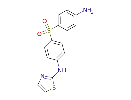 Molecular Structure of 73927-11-4 (p-Aminophenyl[p-(2-thiazolylamino)phenyl] sulfone)