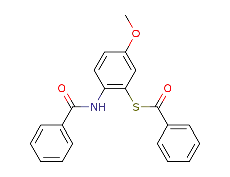 thiobenzoic acid <i>S</i>-(2-benzoylamino-5-methoxy-phenyl ester)