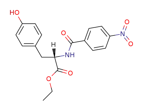 Molecular Structure of 32771-70-3 (<i>N</i>-(4-nitro-benzoyl)-L-tyrosine ethyl ester)