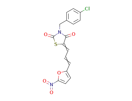 3-(4-chloro-benzyl)-5-[3-(5-nitro-furan-2-yl)-allylidene]-thiazolidine-2,4-dione