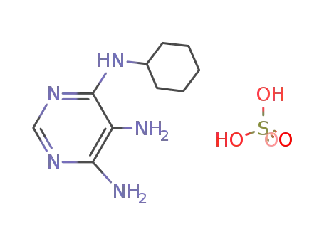 <i>N</i><sup>4</sup>-cyclohexyl-pyrimidine-4,5,6-triyltriamine; sulfate
