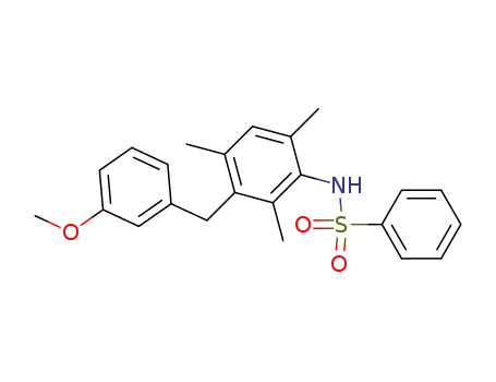 benzenesulfonic acid-[3-(3-methoxy-benzyl)-2,4,6-trimethyl-anilide]