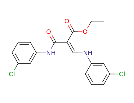 2-Propenoic acid,
3-[(3-chlorophenyl)amino]-2-[[(3-chlorophenyl)amino]carbonyl]-, ethyl
ester