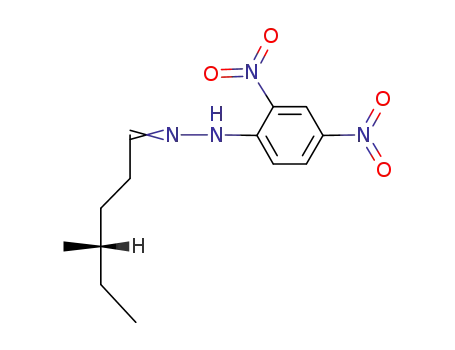 Molecular Structure of 14093-70-0 (4-Methylhexanal 2,4-dinitrophenyl hydrazone)